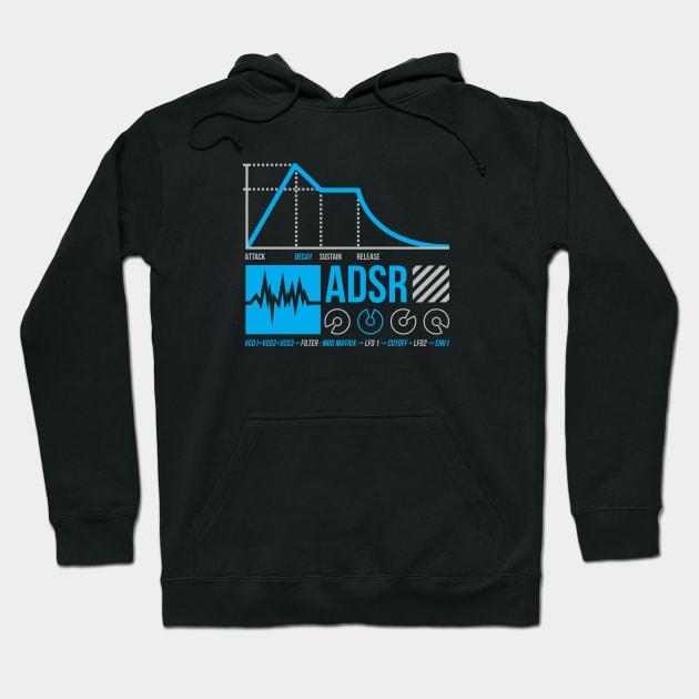 ADSR Hoodie by Synthshirt